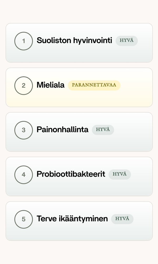 Näkymä 11 hyvinvoinnin alueeseen